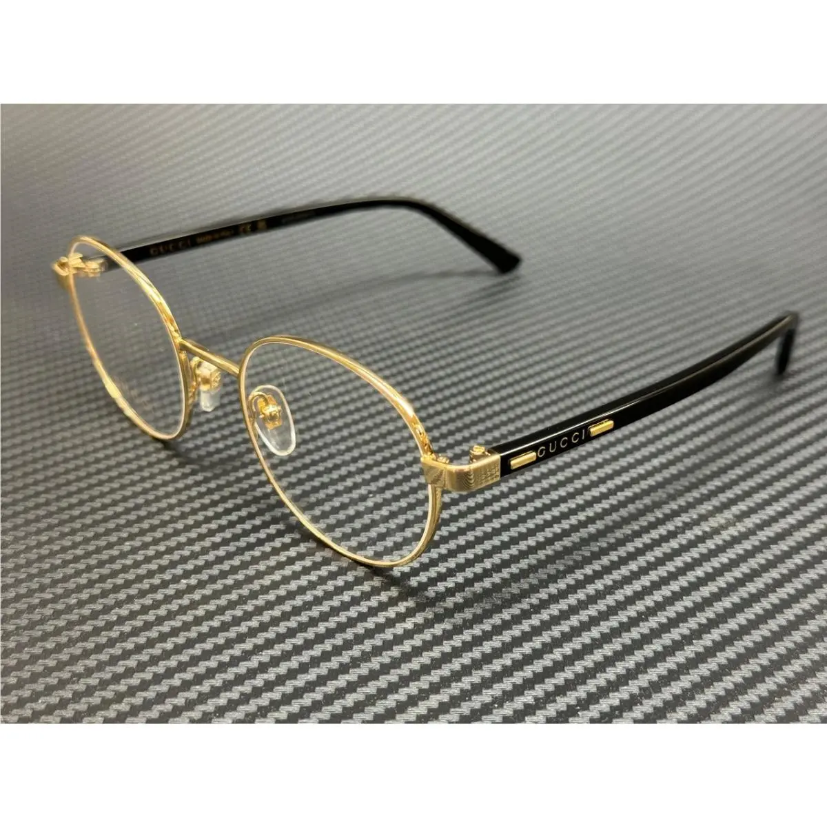 Gucci GG1585O 001 Gold Black Men`s Small 51 mm Eyeglasses