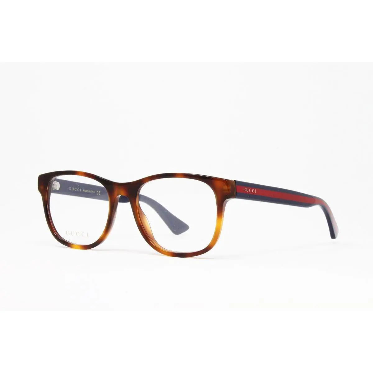 Gucci Men`s Optical GG0004O 006 Havana Blue Transparent 53mm Clear Demo Lens