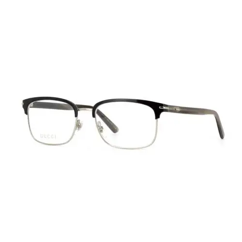 Gucci GG1448O Shiny Havana with Silver 003 Eyeglasses