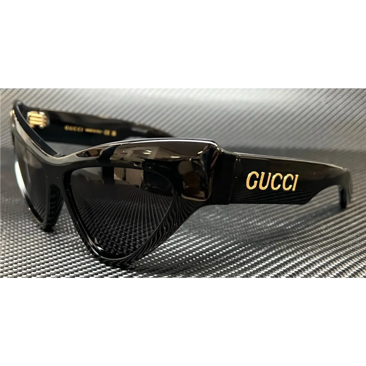 GG1294S 001 Black Grey Medium 57 mm Women`s Sunglasses by Gucci