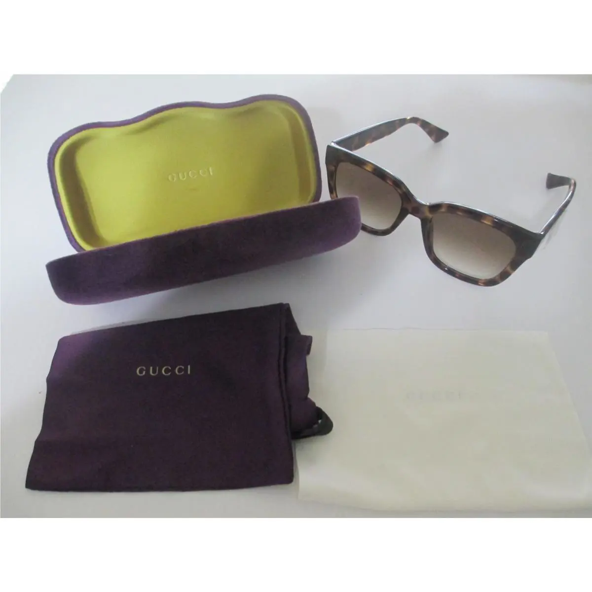 Gucci GG13388 Sunglasses Tortoise/gold with Brown Italy