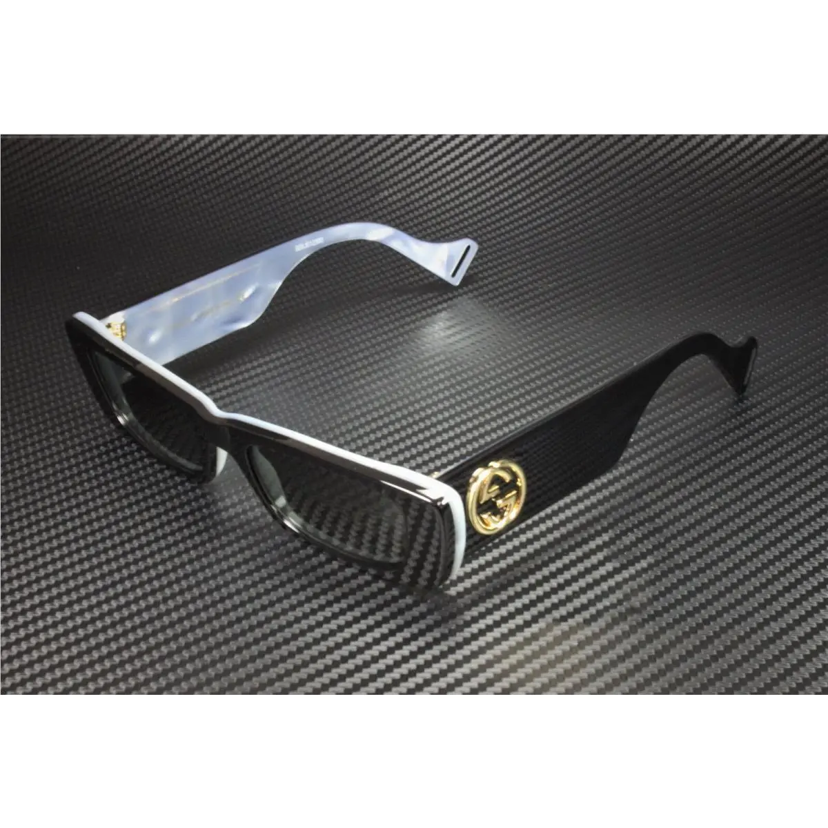 GG0516S 001 Rectangle Square Black Grey Women`s Sunglasses 52 mm by Gucci