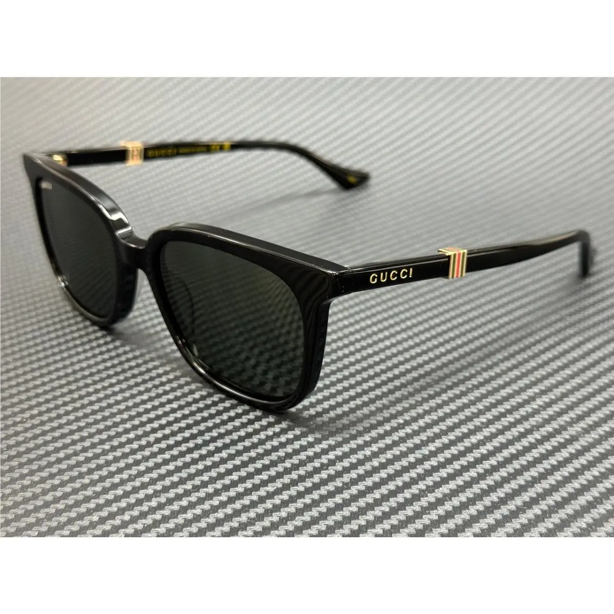 GG1493S 001 Black Grey Men`s 54 mm Large Sunglasses by Gucci