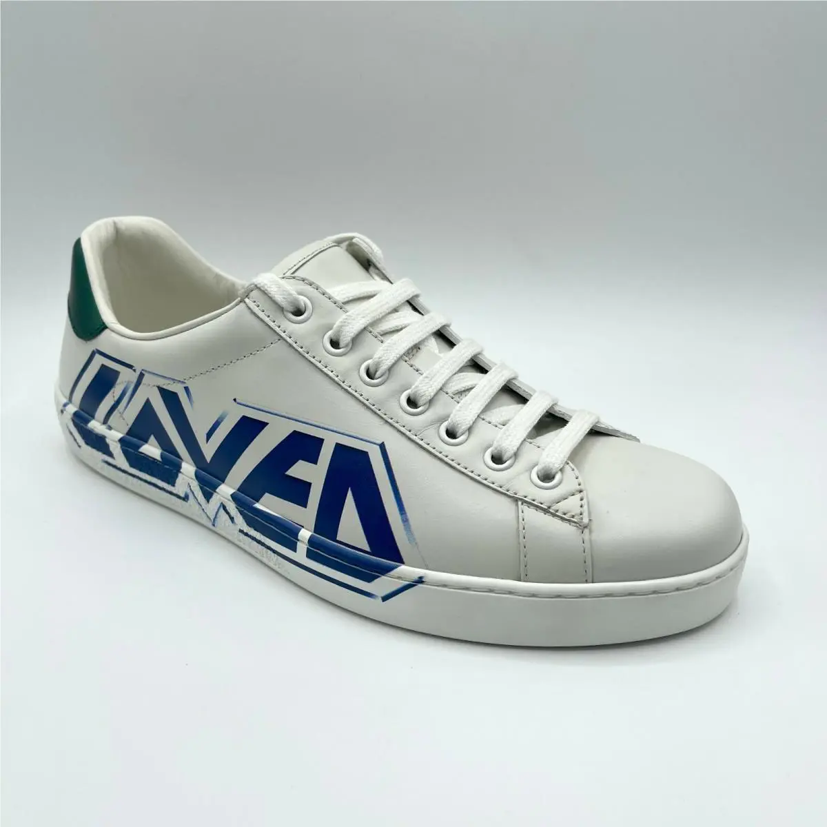 Gucci Men`s Ace Loved White Leather Sneaker 7G / US 7.5 548758 9062