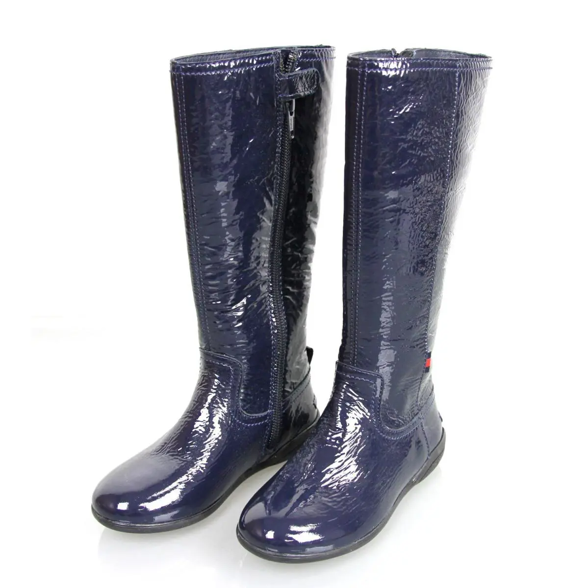 Gucci Kids `saint Brieuc` Leather Boot 29/US 12 Blue 271340