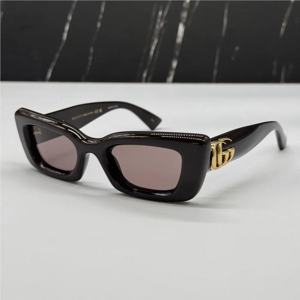 GG1827S 004  Shiny Brown/violet Women  Sunglasses by Gucci