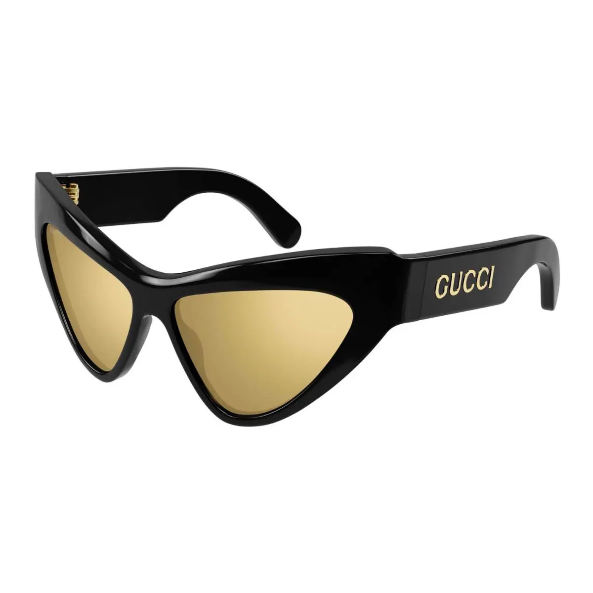 Gucci GG1294S Black/gold Mirrored 002 Sunglasses