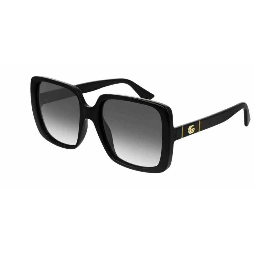 GG0632S 001 Black Womens Sunglasses with Grey Lenses 56mm by Gucci