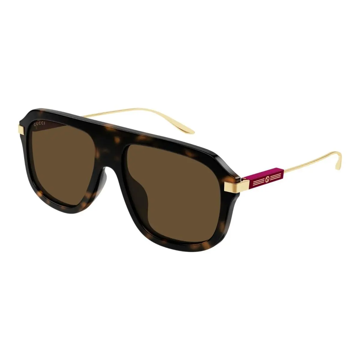 Gucci GG1309S Havana and Gold/brown 006 Sunglasses
