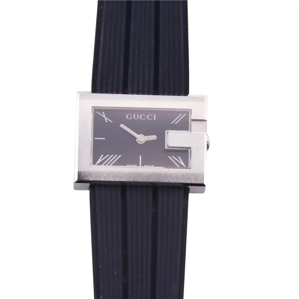 G Frame Stainless Steel Rubber Watch 100L YA100504 by Gucci