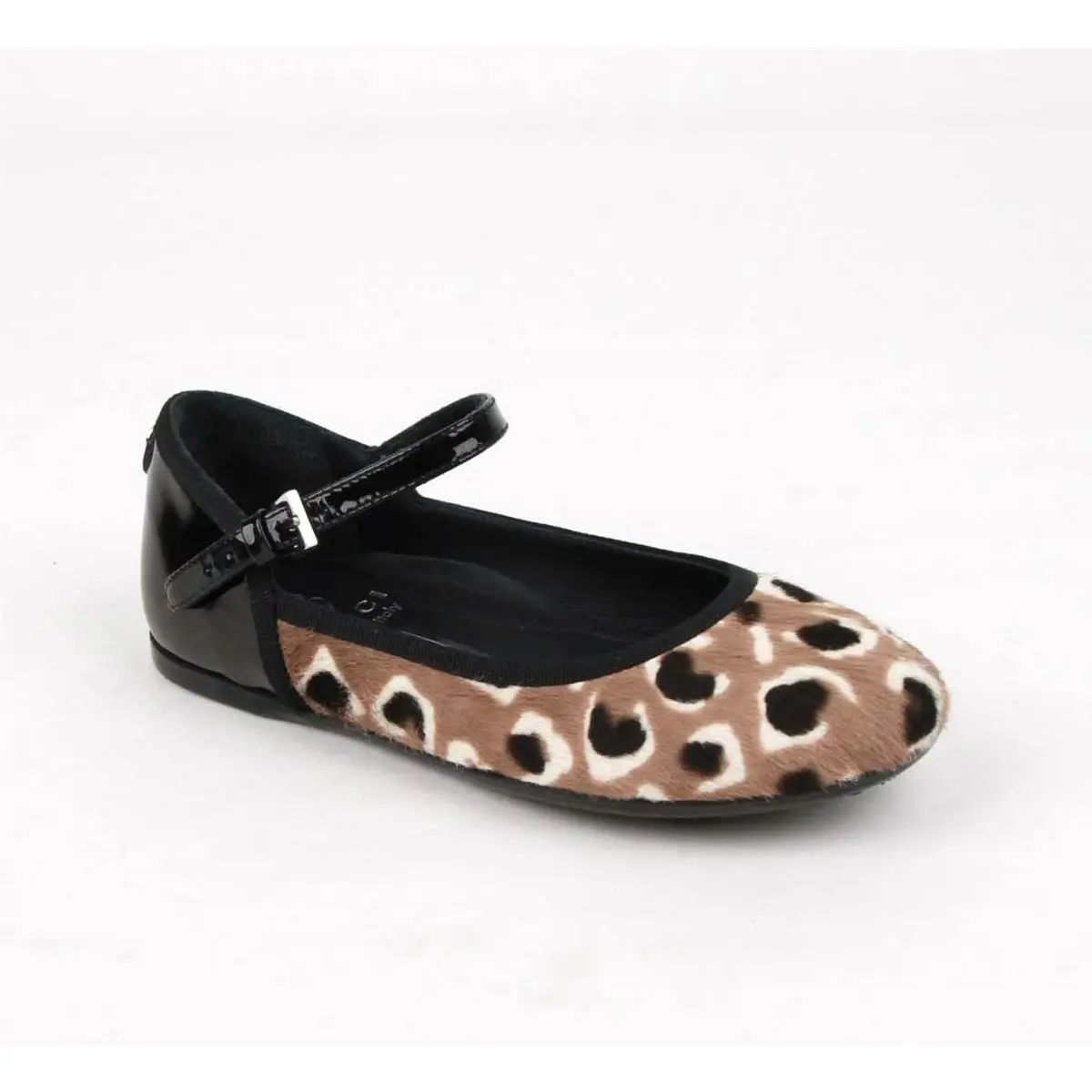 Gucci Kid`s Brown Leopard Print Calf Hair Ballet Flat 27/US 10.5 356099 5063