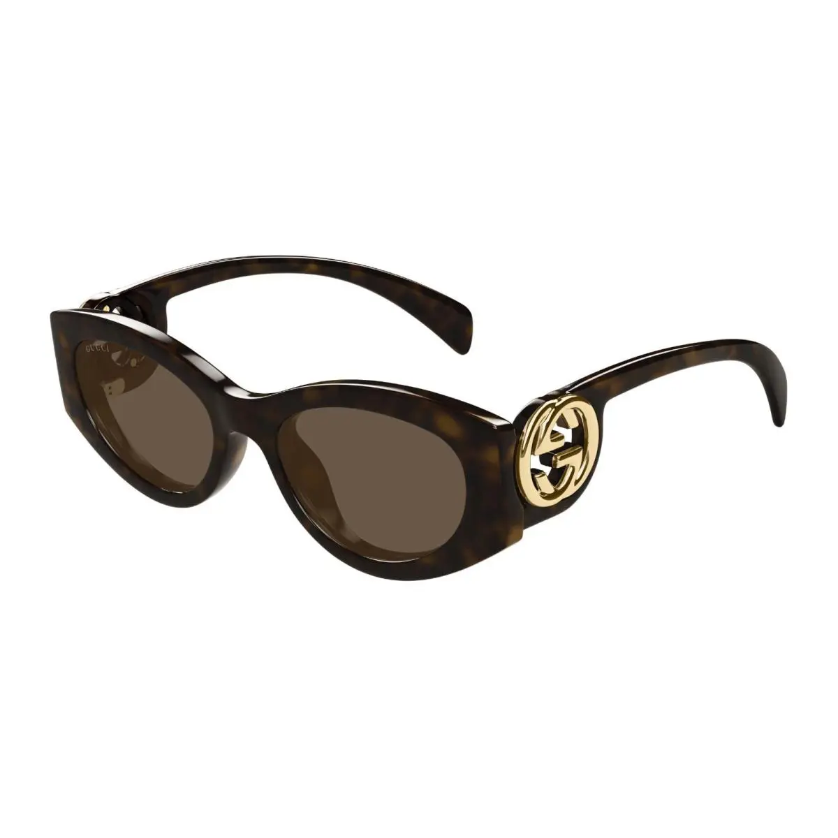 Gucci GG1691S Dark Brown Havana with Gold/brown 002 Sunglasses