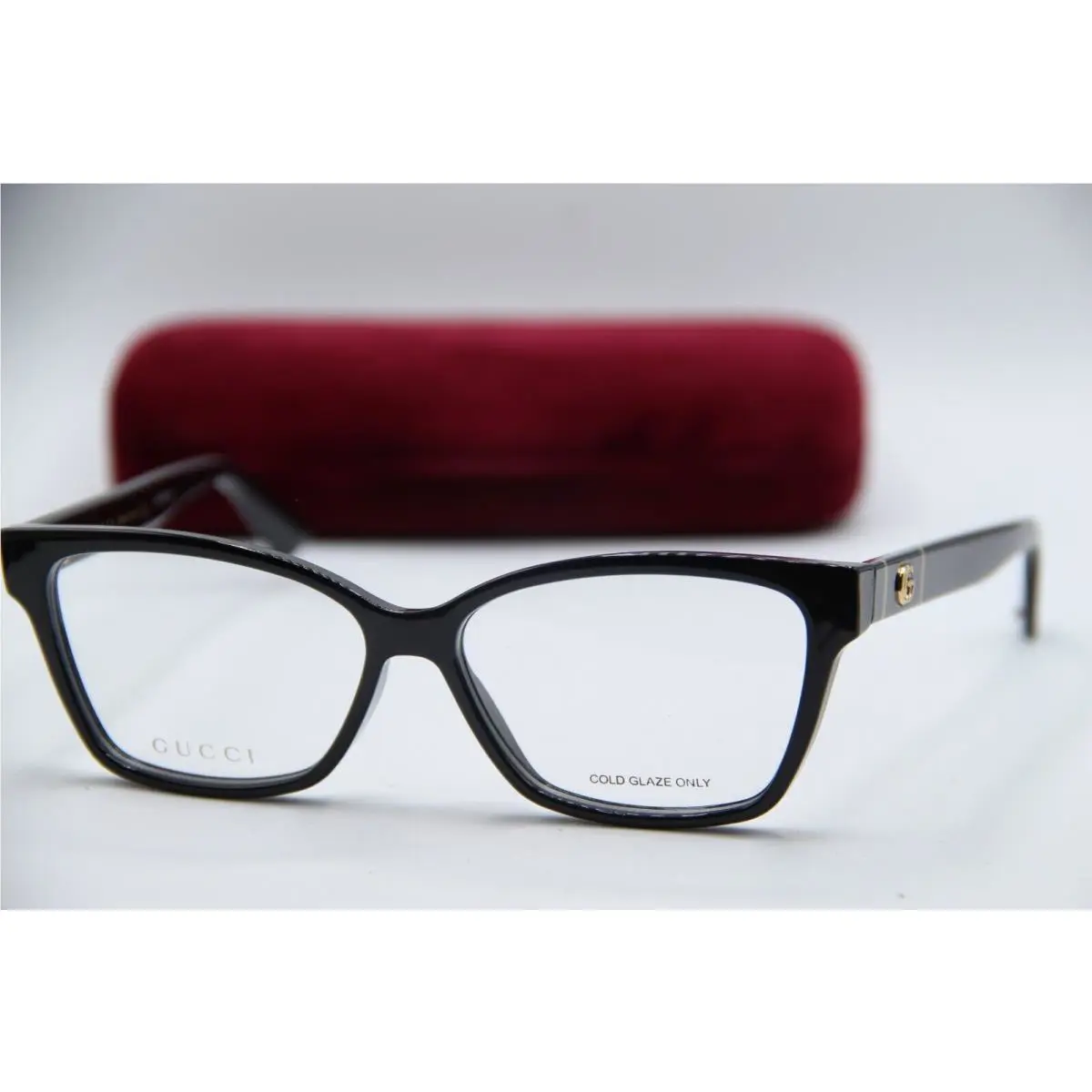 Gucci GG 0634O 001 Black Gold Frames Sunglasses 55-14