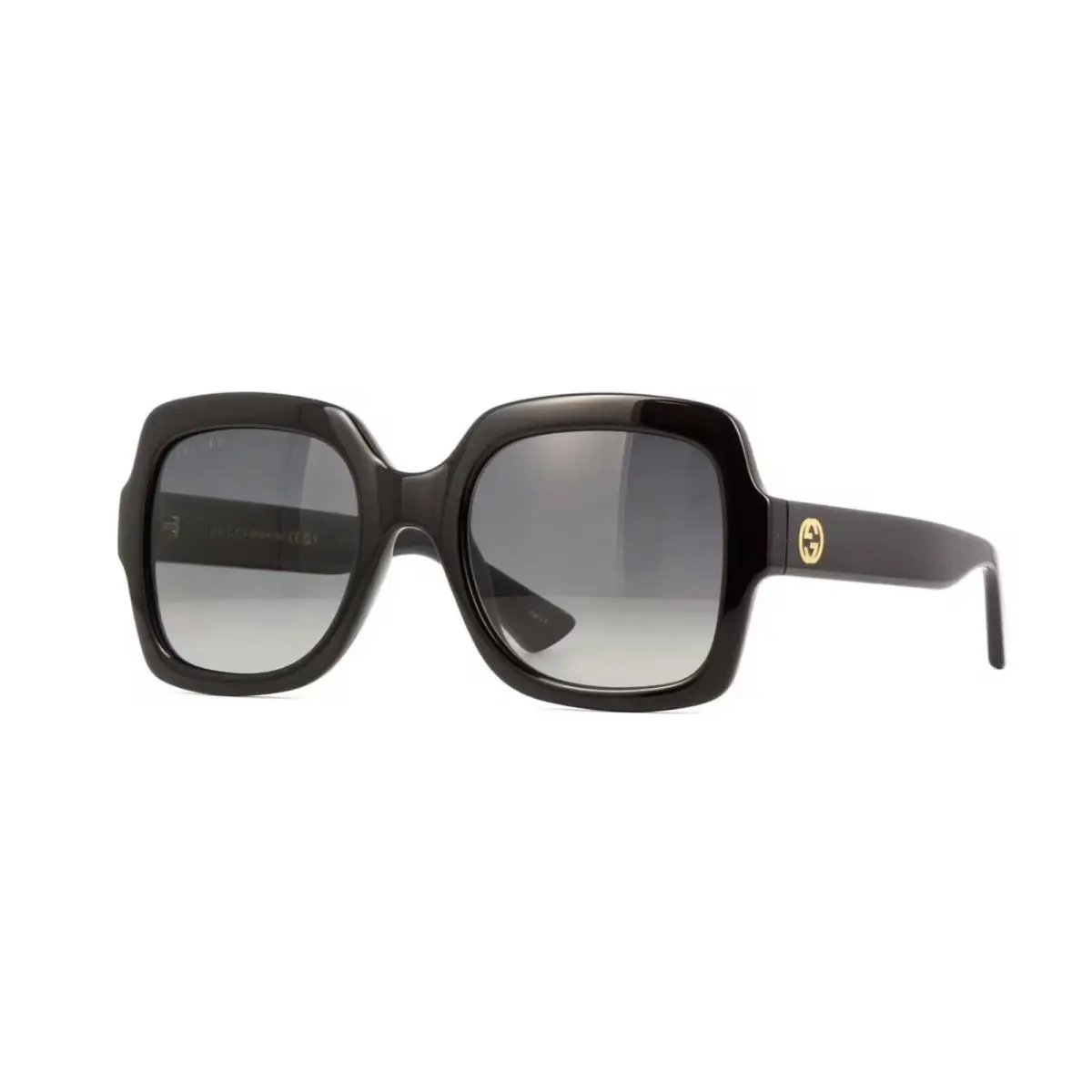 Gucci GG1337S Shiny Black/grey Shaded Polarized 002 Sunglasses