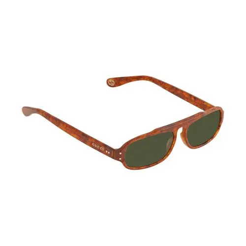 GG0615S-003 Unisex Designer Sunglasses in Brown Havana Tortoise/green 53mm by Gucci