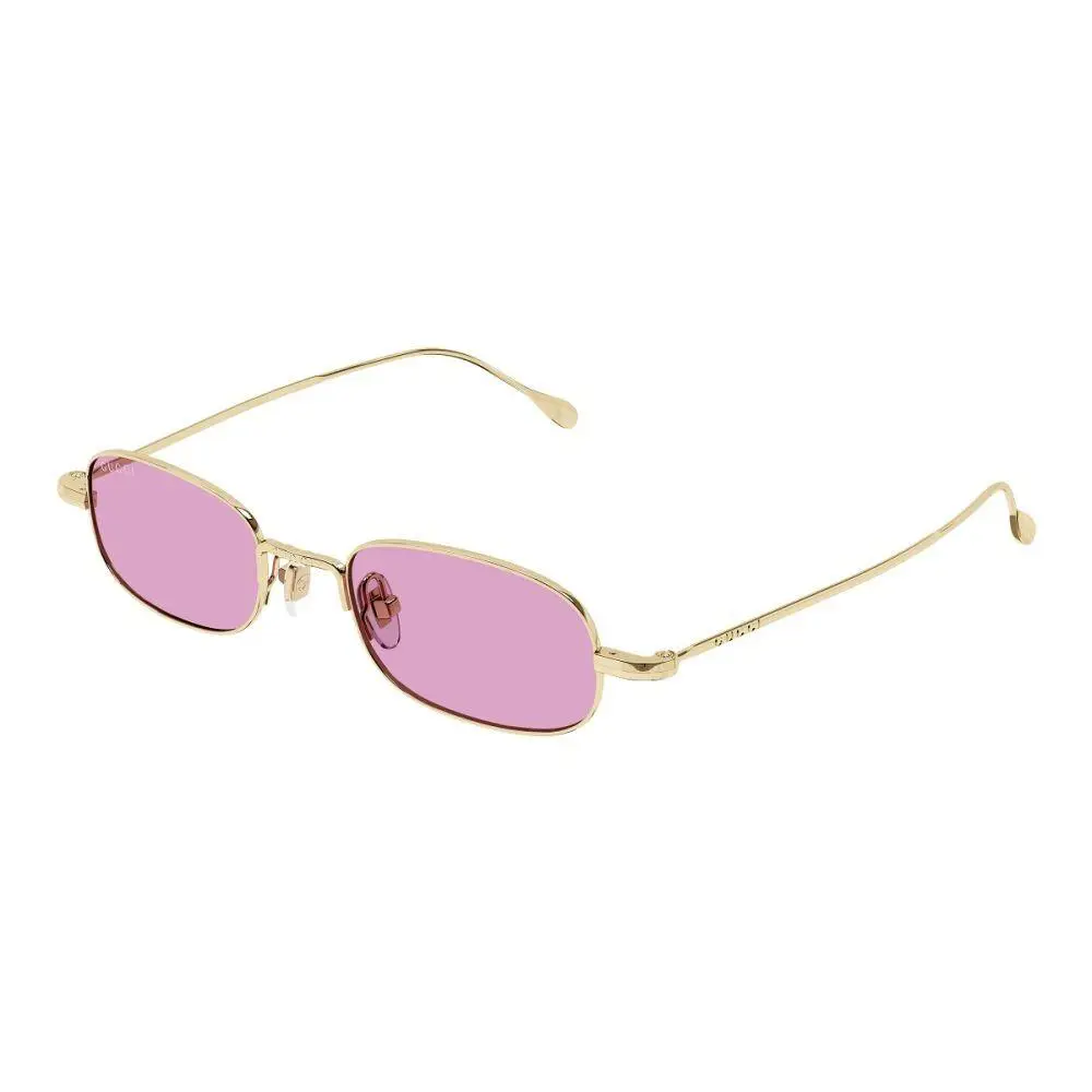 Gucci Square Sunglasses Gucci GG1648S 005 Gold Pink Eyewear