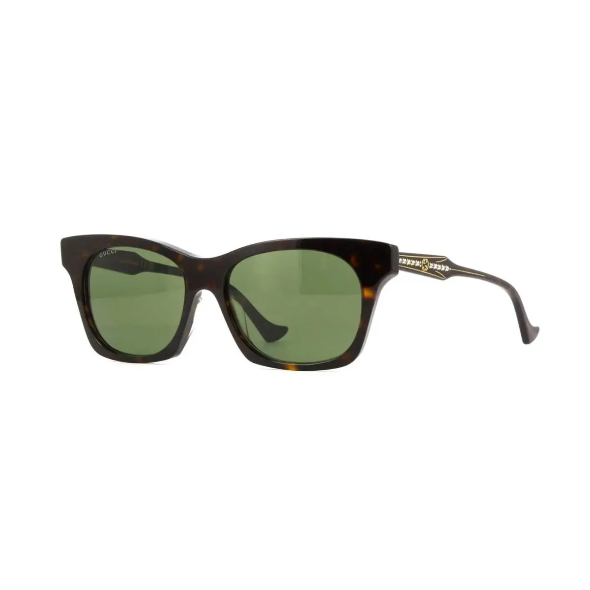 Gucci GG1299S Havana with Stones/green 002 Sunglasses