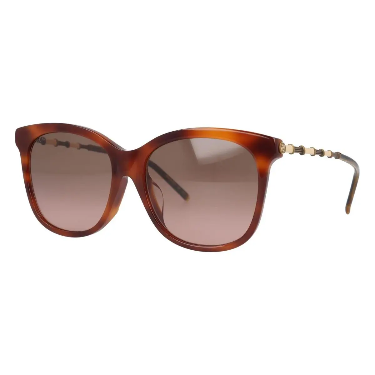GUCCI-GG0655SA 003 Cateye Sunglasses Havana/antique Gold Brown Gradient - Frame: Brown