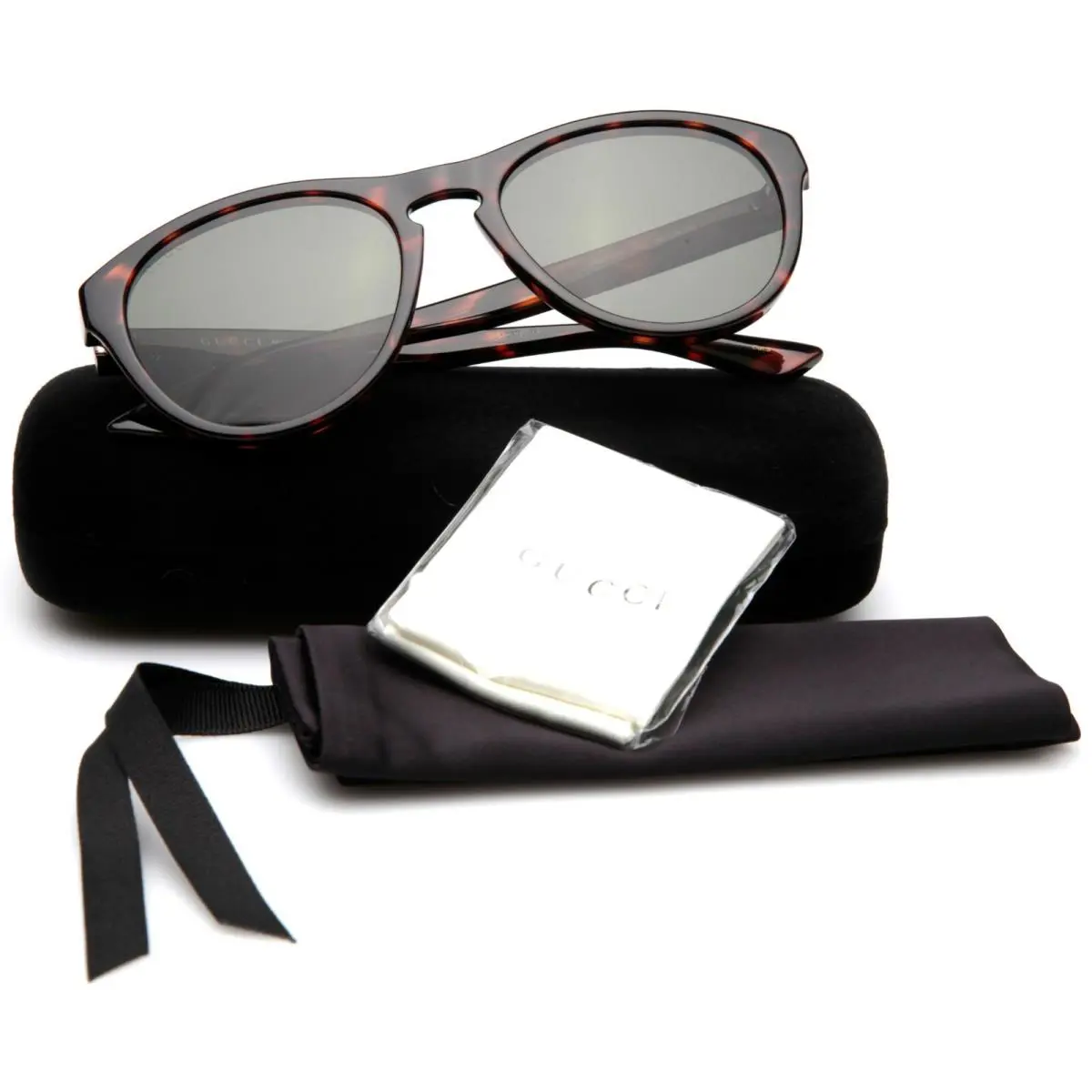 Gucci GG 0747S 003 Havana Sunglasses 55-19-145mm Italy