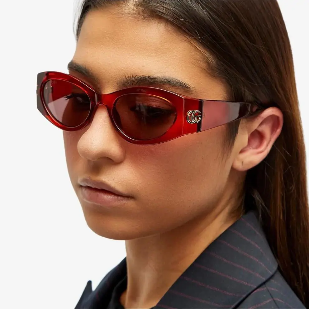 Gucci Sunglasses GG1401S 003 Red Women Eyewear Gucci Collection Eyewear
