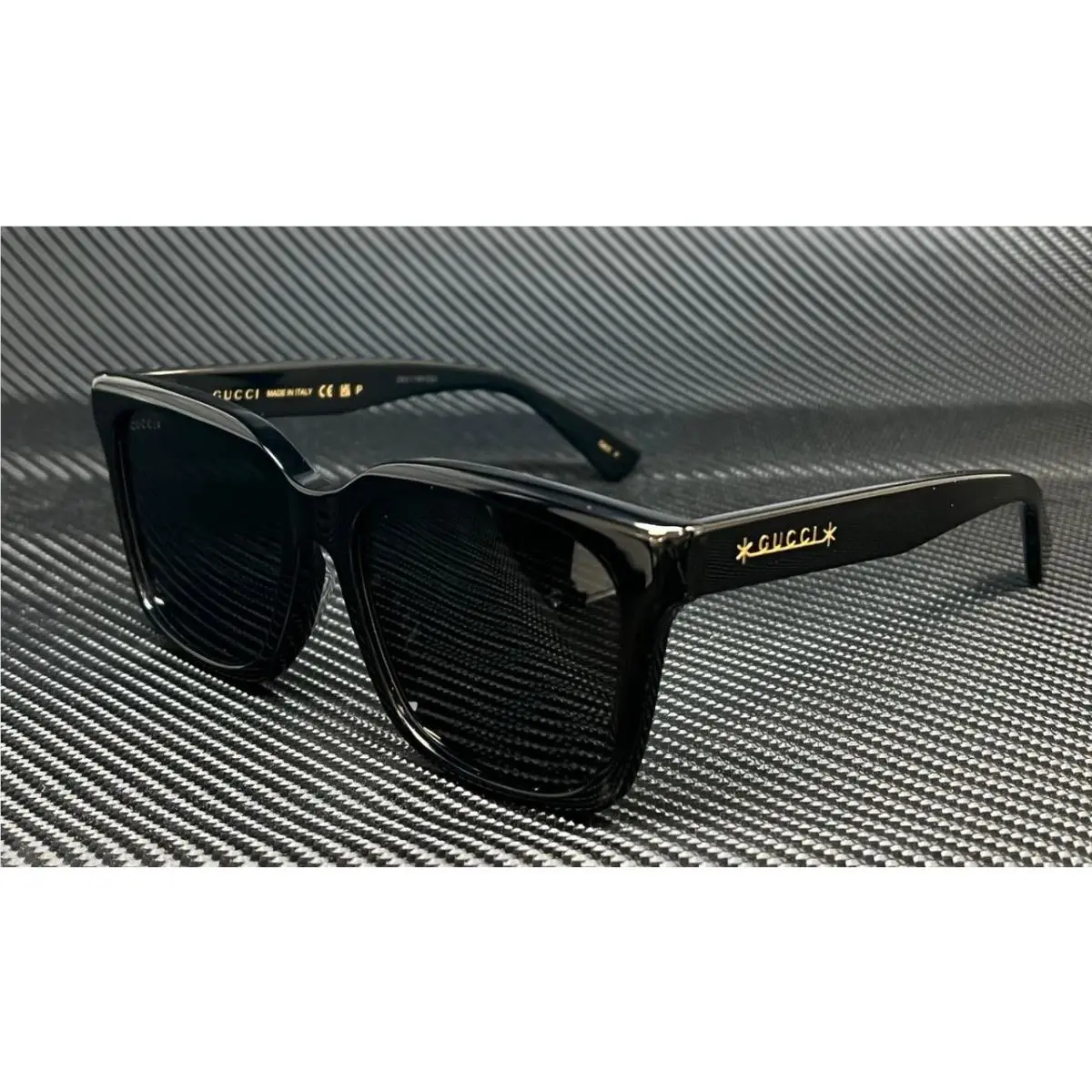 GG1175SK 001 Black Grey Polarized Unisex 56 mm Large Sunglasses by Gucci