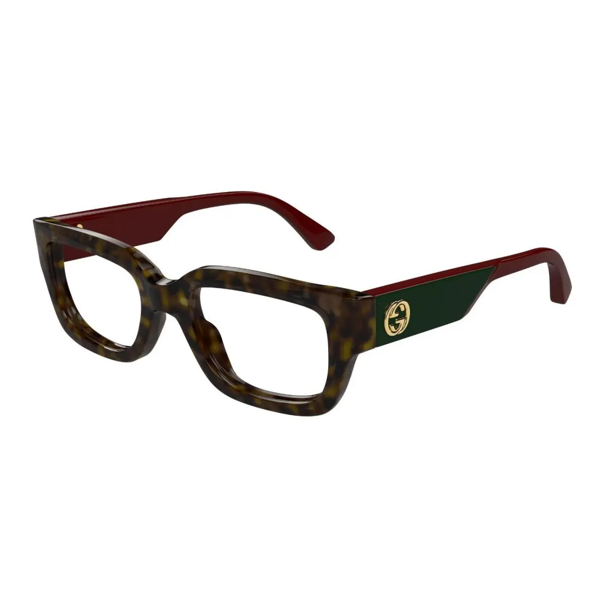 GG1666O Havana Burgundy 006 Eyeglasses by Gucci