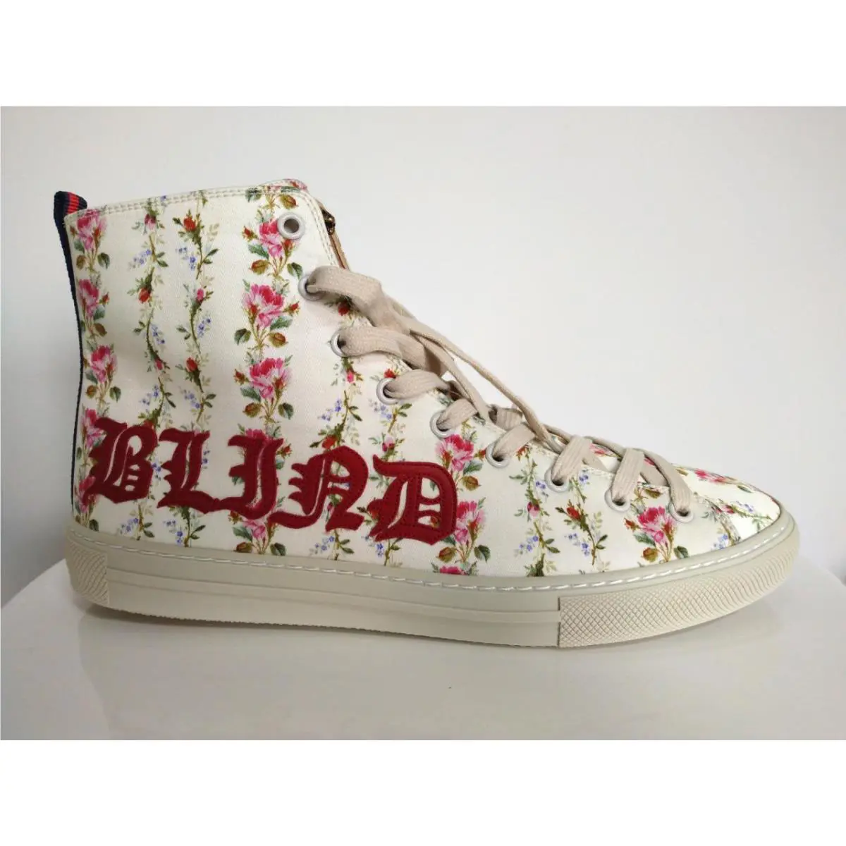 Gucci Fabric Floral High Top Sneakers in Size 41