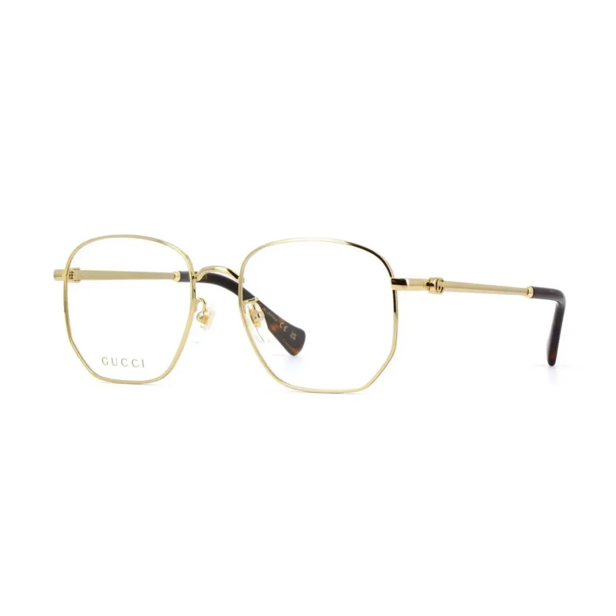 Gucci GG1420OK Gold Havana 001 Eyeglasses - Frame: Gold Havana