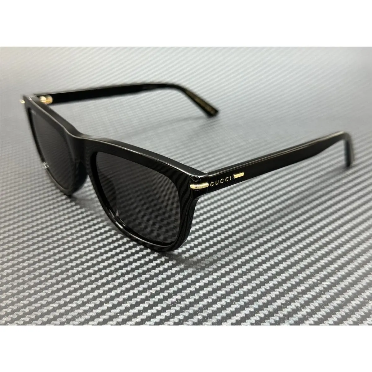 Gucci GG1444S 001 Black Dark Grey Men`s Large 55 mm Sunglasses