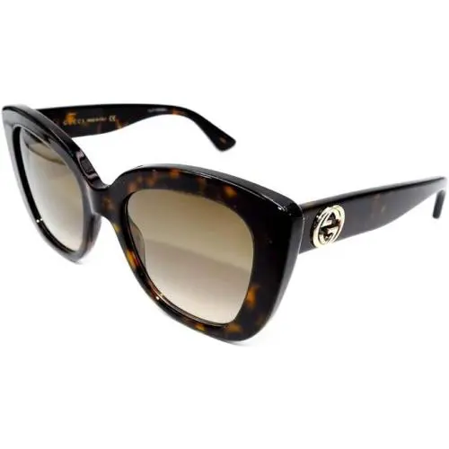 Womens Gucci Sunglasses Tortoise W/brown Lens 52mm Bridge 20mm Temple 140mm
