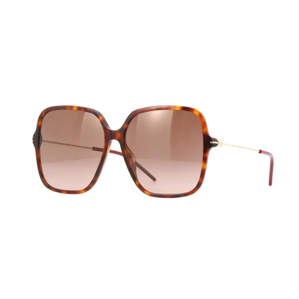 Gucci GG1267S Havana/brown Shaded 002 Sunglasses