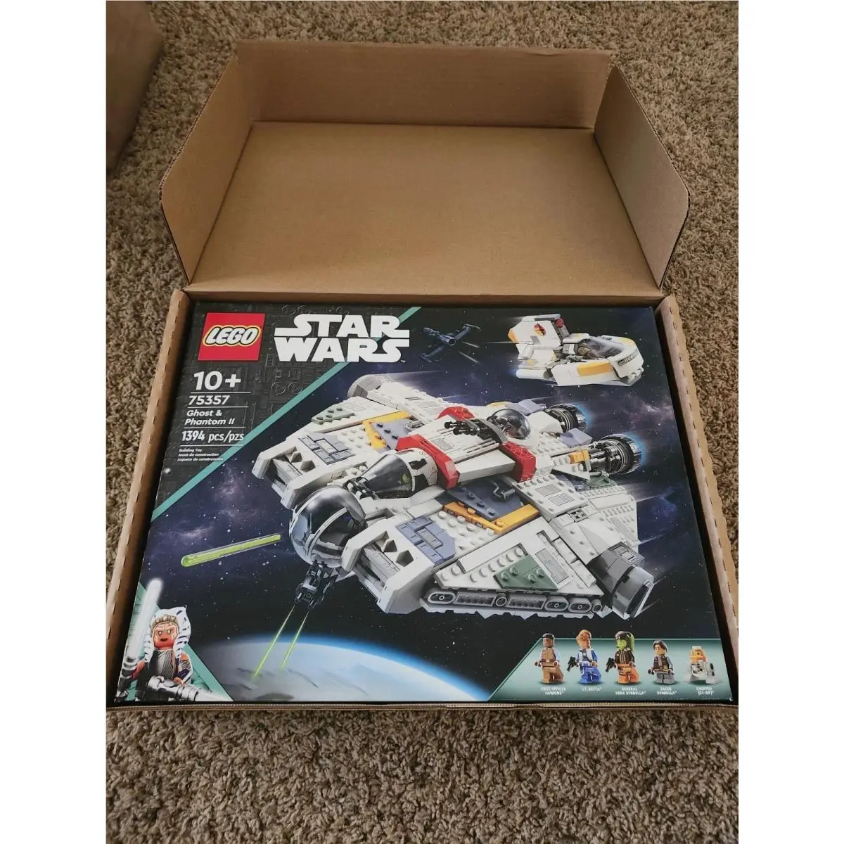 Retired Lego Star Wars: Ahsoka 75357 Ghost Phantom II Set 1394Pcs