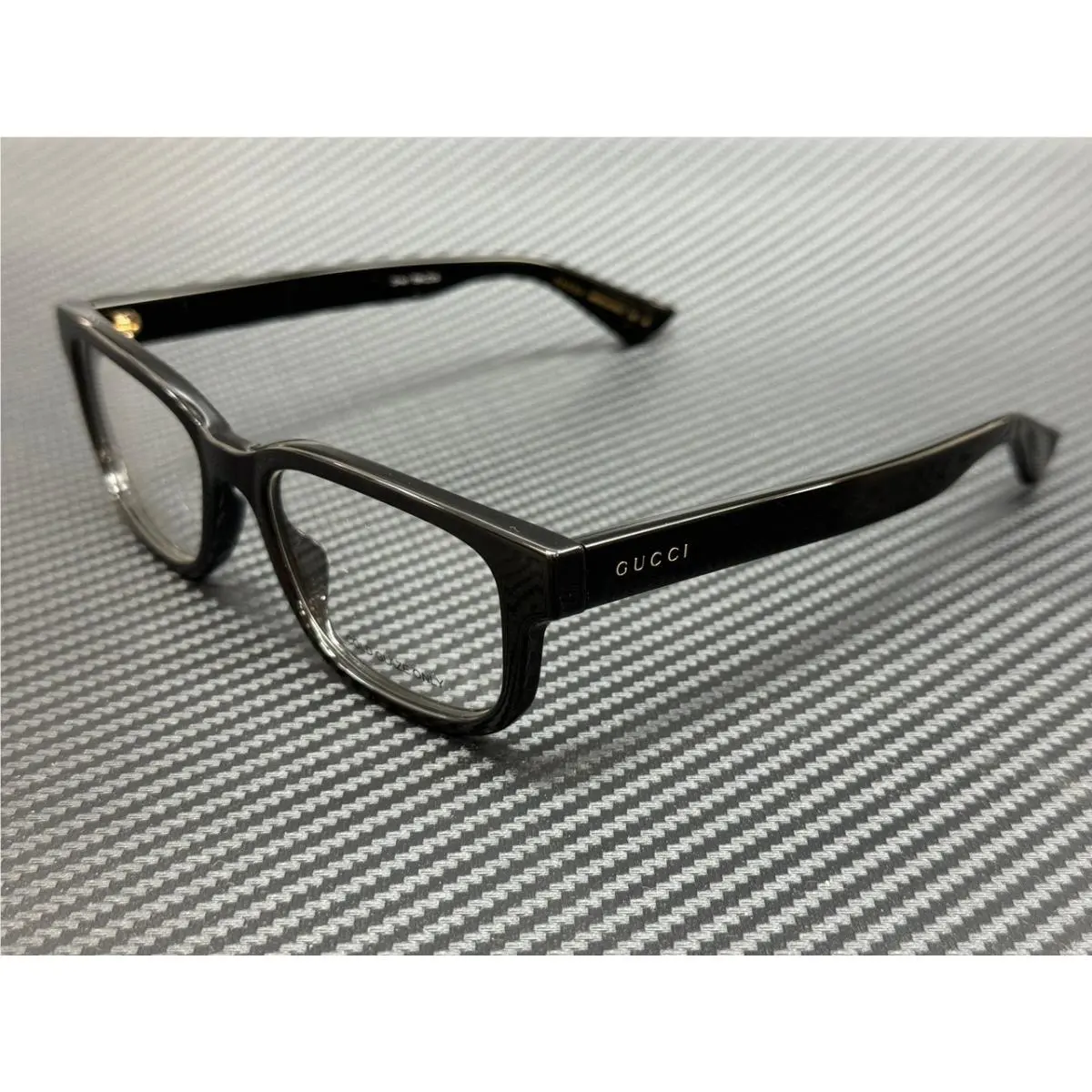 GG1584O 001 Black Men`s Medium 53 mm Eyeglasses by Gucci