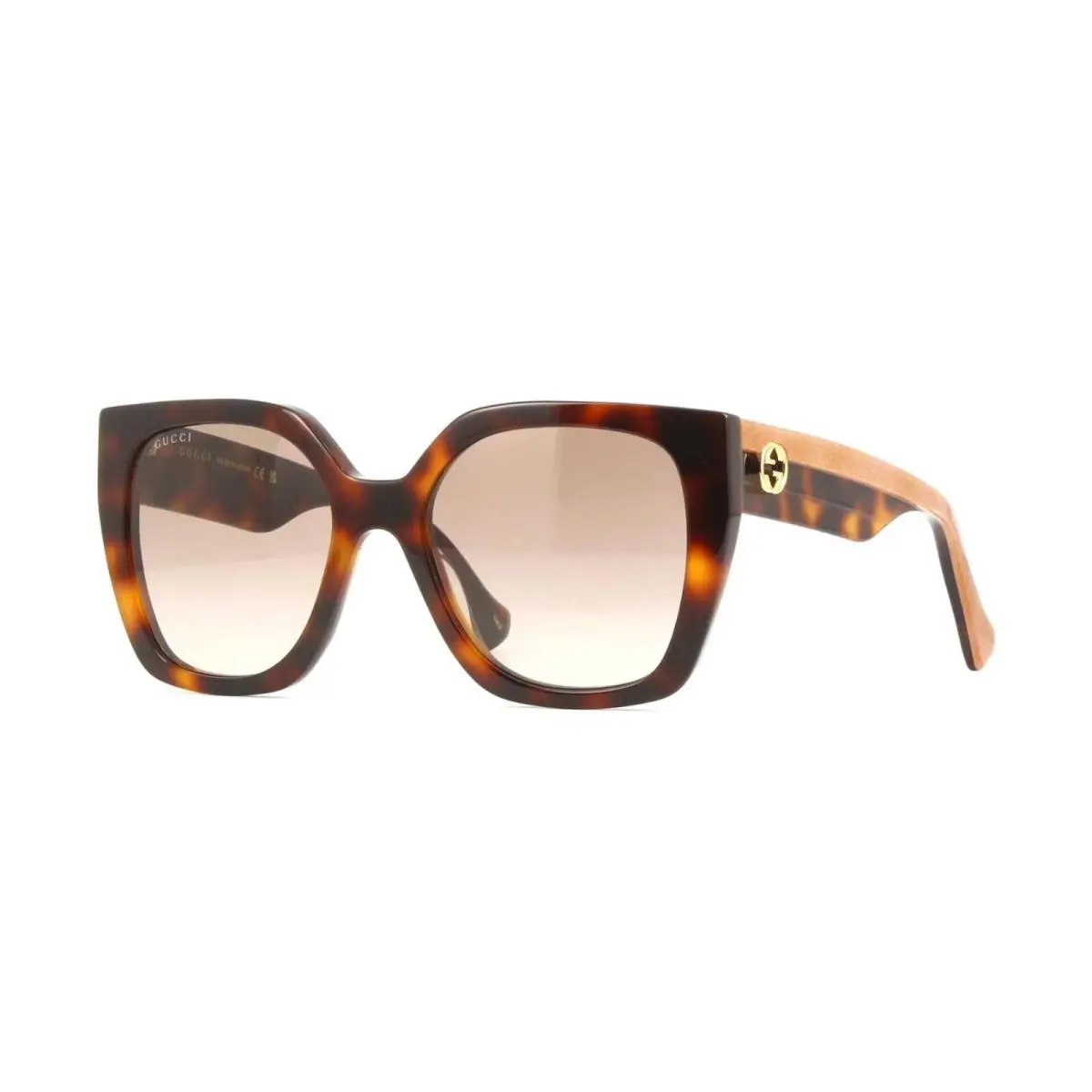 Gucci GG1300S Havana/brown Shaded 003 Sunglasses