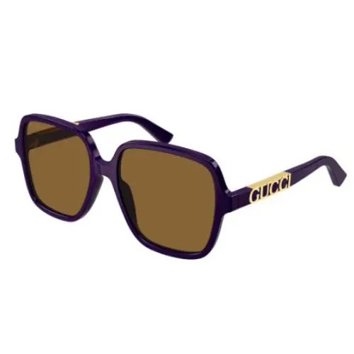 Gucci GG1189S 005 Violet/brown Oversized Square Women`s Sunglasses