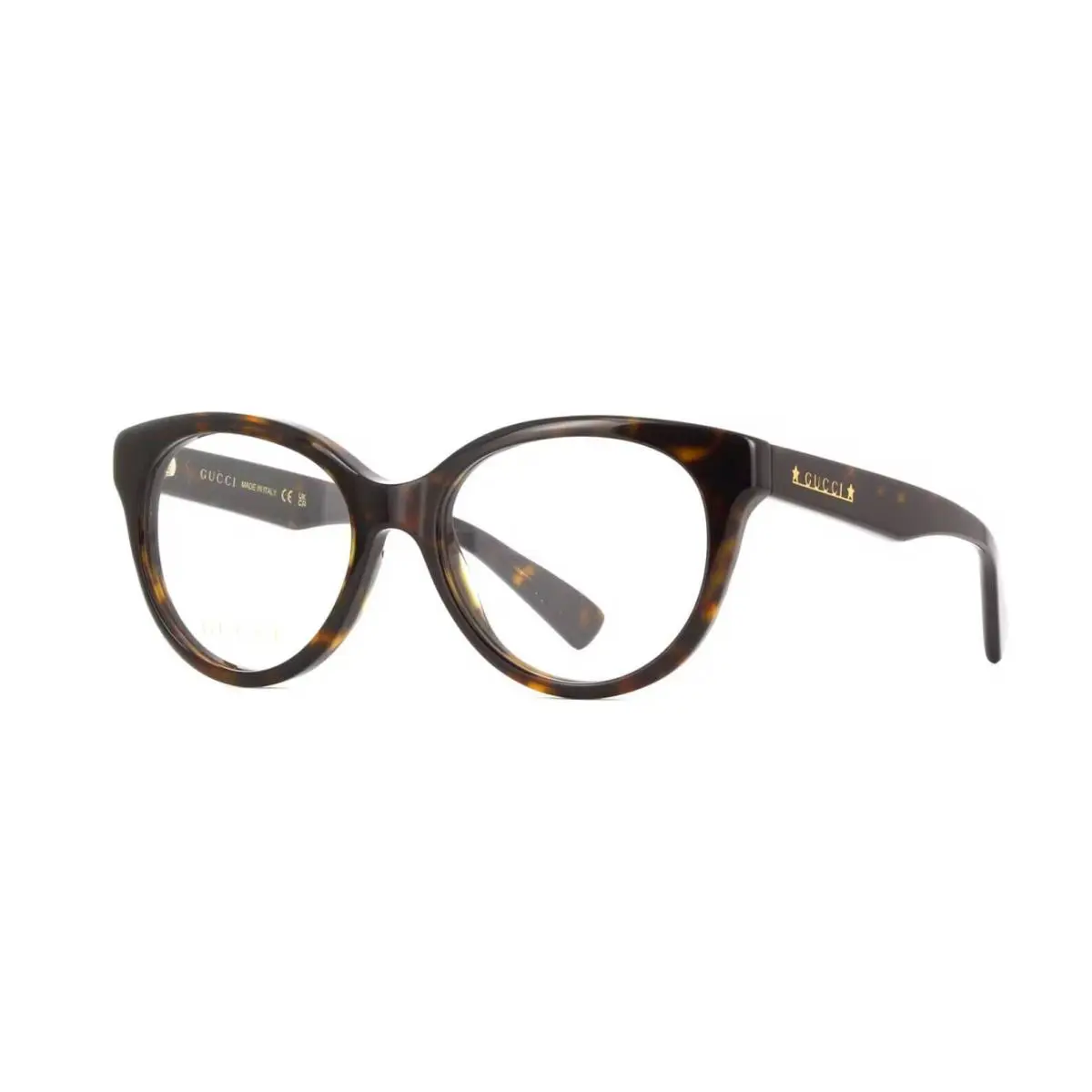 Gucci GG1590O Shiny Dark Havana 002 Eyeglasses - Frame: Shiny Dark Havana