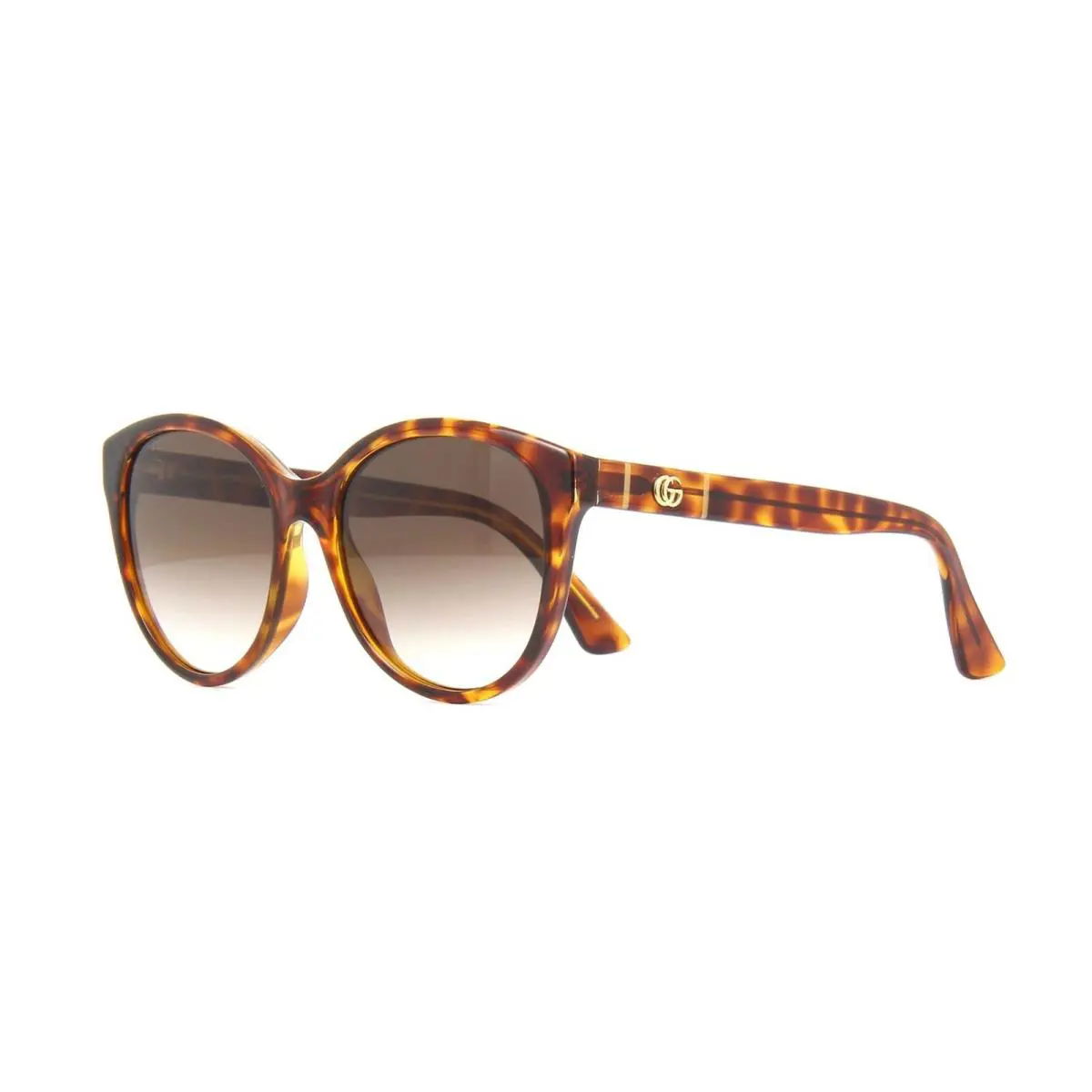 Gucci GG0631S Havana/brown Shaded 002 Sunglasses - Frame: Havana, Lens: Brown