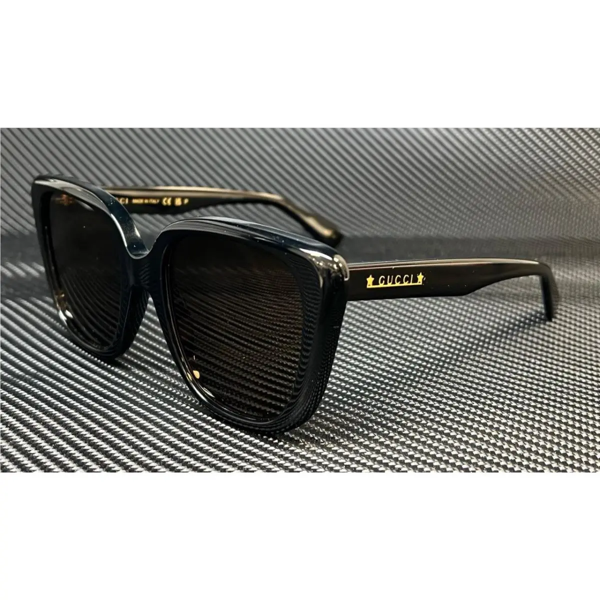 GG1169S 001 Black Brown Men`s 54 mm M Size Sunglasses by Gucci