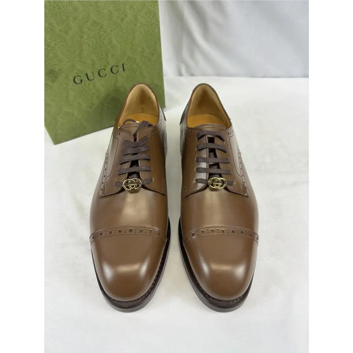 Gucci Men’s Rooster Oxford in Brown Sz Gucci 9/ US10