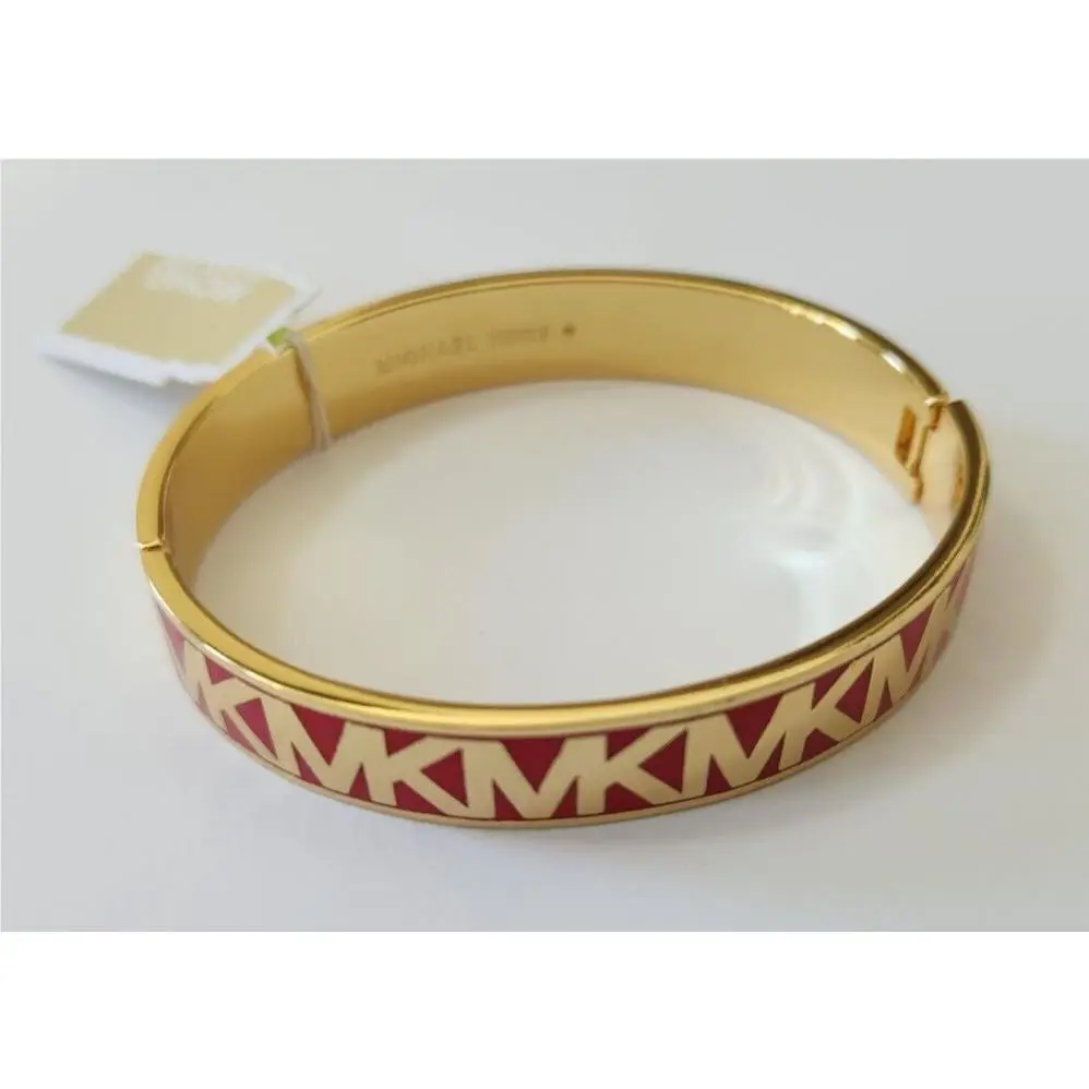Michael Kors MK Fashion Gold-tone Brass Bangle Bracelet MKJ8113710