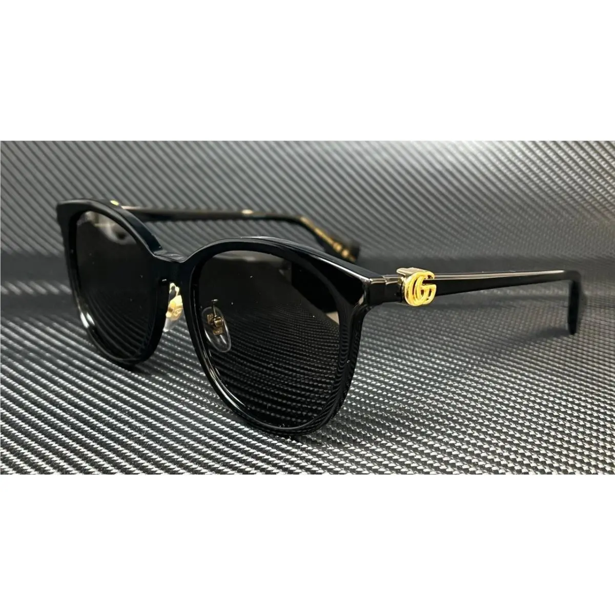Gucci GG1180SK 002 Black Grey Women`s 56 mm XL Size Sunglasses