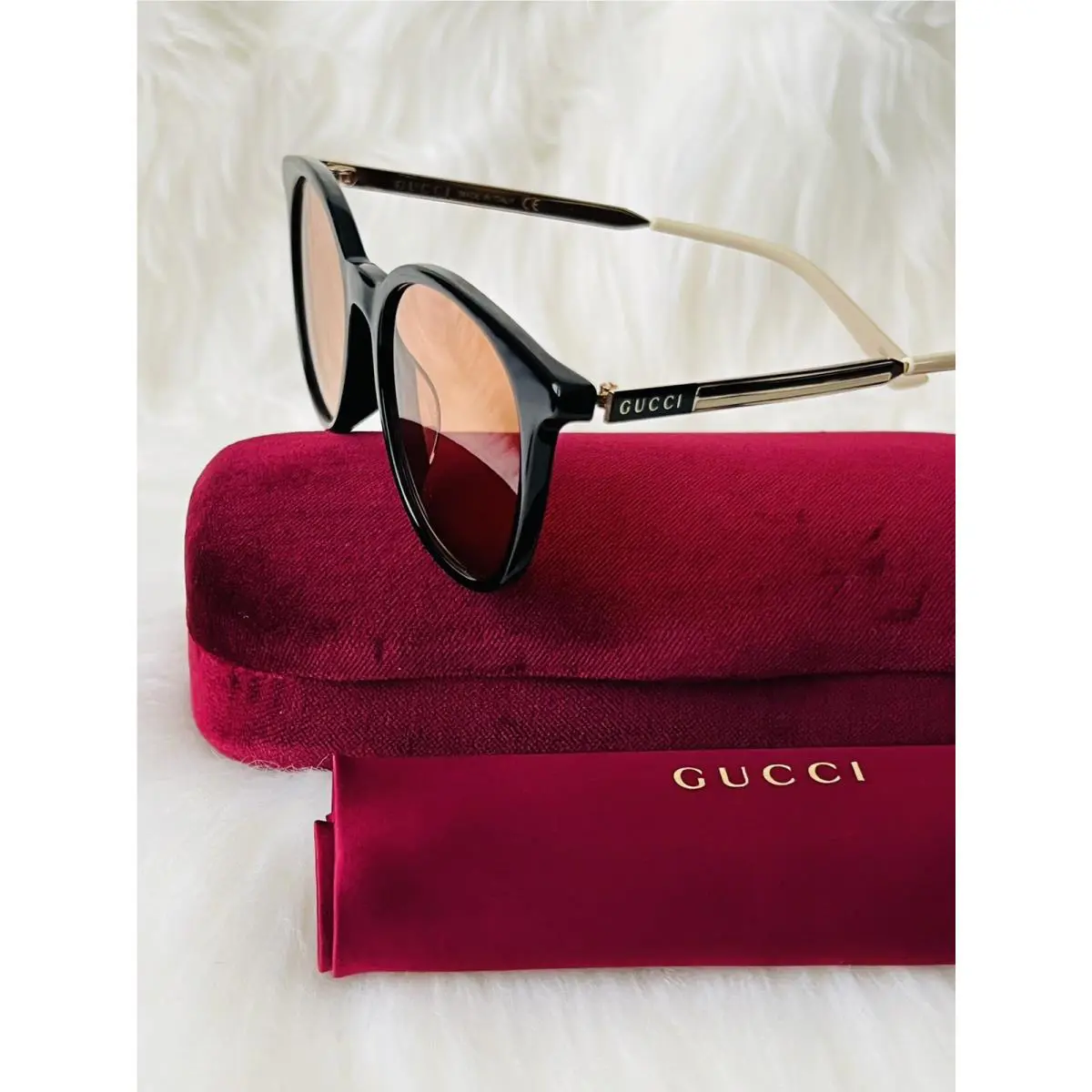 Gucci Black/orange Sunglasses