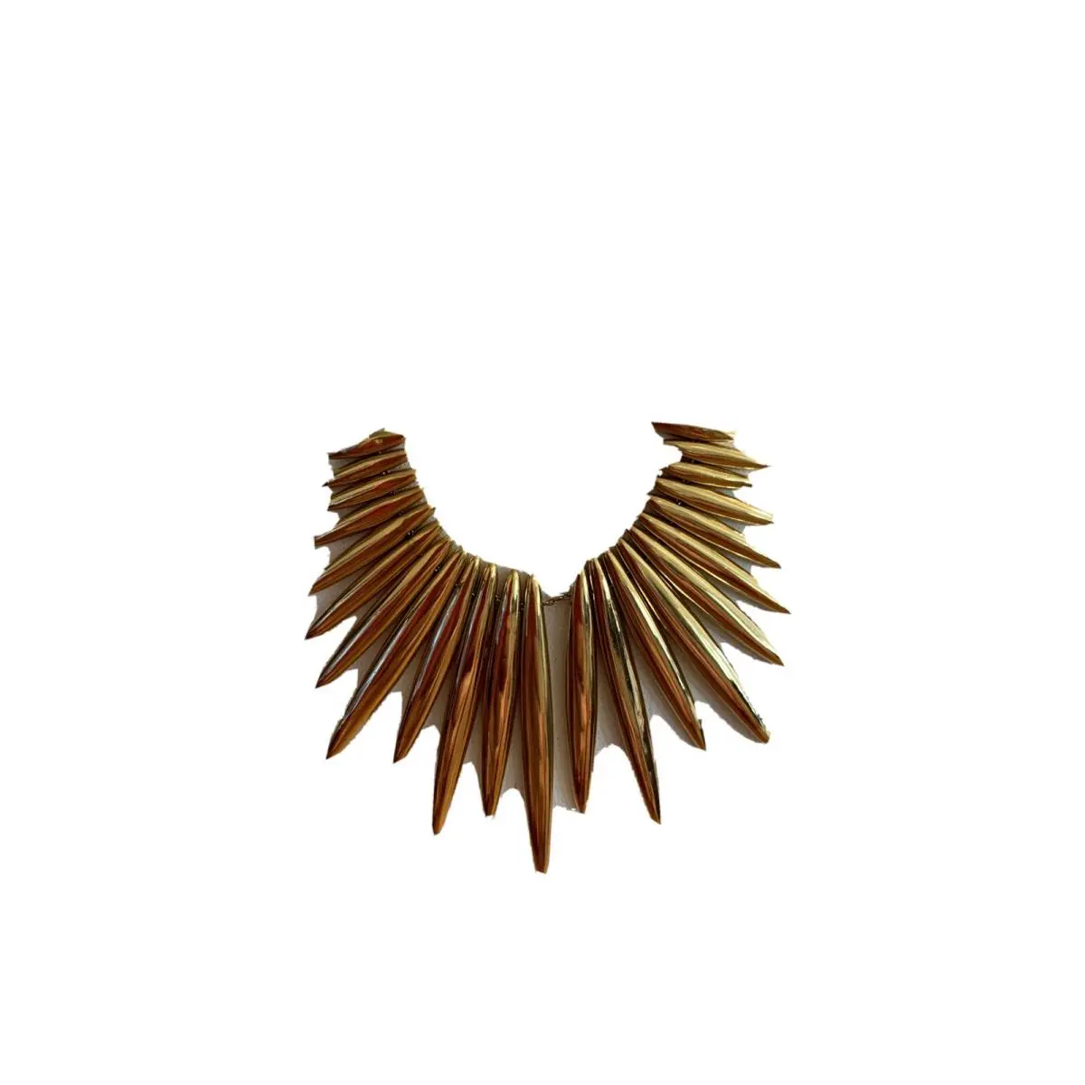 Michael Kors Goldtone Tribal Statement Pendant Necklace T39