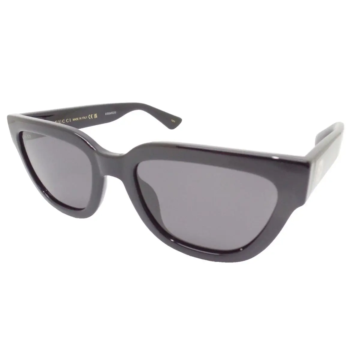 Gucci GG1578S 001 Black Gold Grey Sunglasses