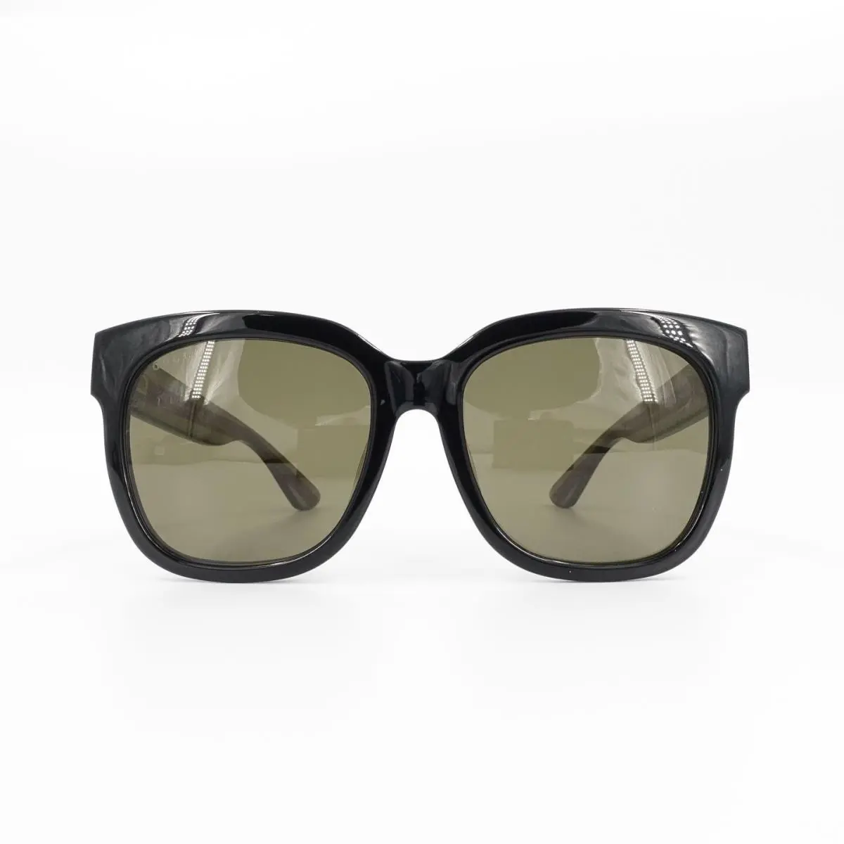 Gucci GG0034 Unisex Sunglasses Black Green OS