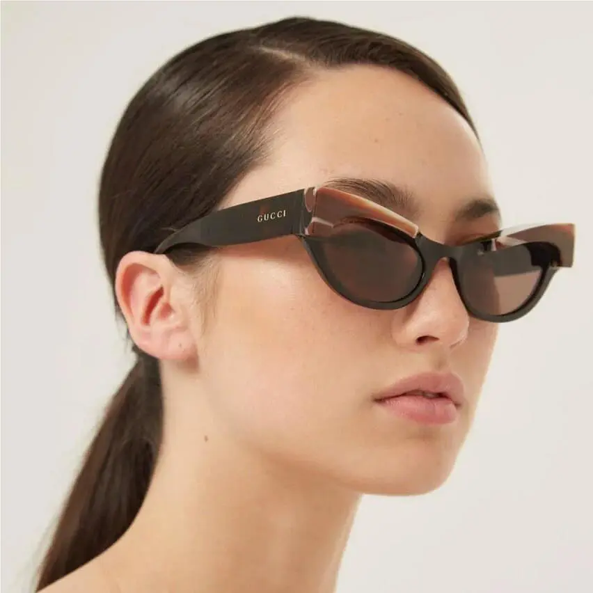 Gucci GG1167S 002 Women Cat Eye Burgundy Sunglasses Gucci Limited Edition