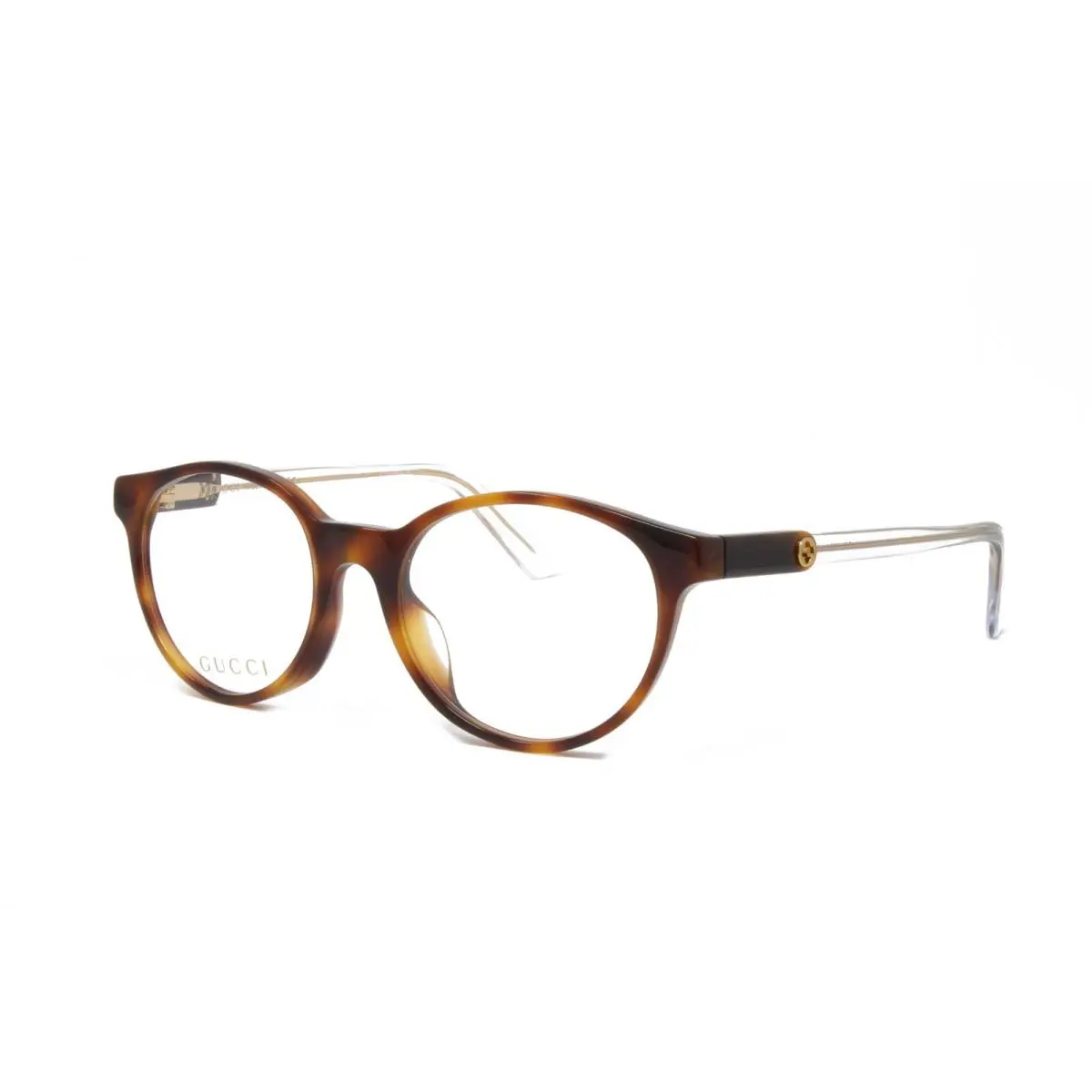 Gucci Women`s Optical GG0487OA 003 Havana 49mm Clear Demo Lens