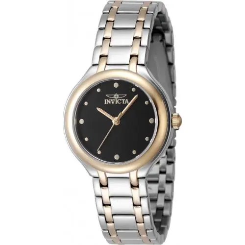 Invicta Wildflower Quartz Black Dial Ladies Watch 48229