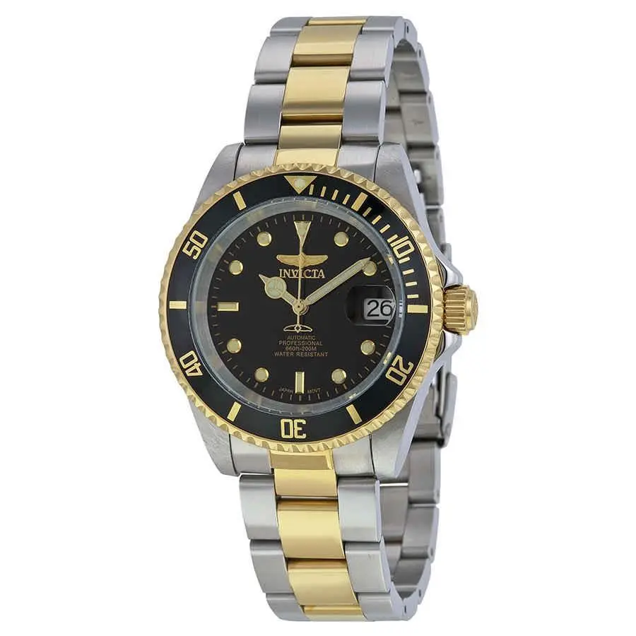 Pro Diver Automatic Black Dial Two-tone Men`s Watch 8927C by Invicta
