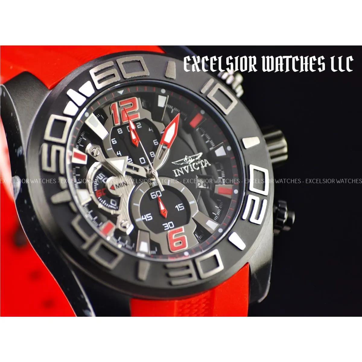 Invicta 22811 Men`s `pro Diver` Quartz Stainless Steel and Silicone Black Watch